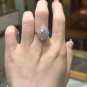 NW89M Lab moissanite ring 2.0ct