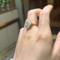 NW89M Lab moissanite ring 2.0ct