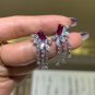 ZH88S Cultivate ruby earrings