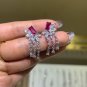ZH88S Cultivate ruby earrings