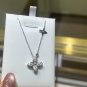 DF41O Lab moissanite necklace 0.4ct