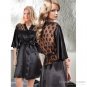 Women Gorgeus Luxory Nightwear Lace Neck Robe Sleepwear Nightgown