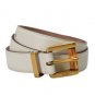 Extra Large White Star-Studded Belt
