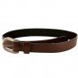 xl brown belt slvr buckle