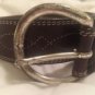 xl brown belt slvr buckle