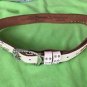 Small/Medium White Star-Studded Belt