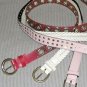 Small/Medium White Star-Studded Belt