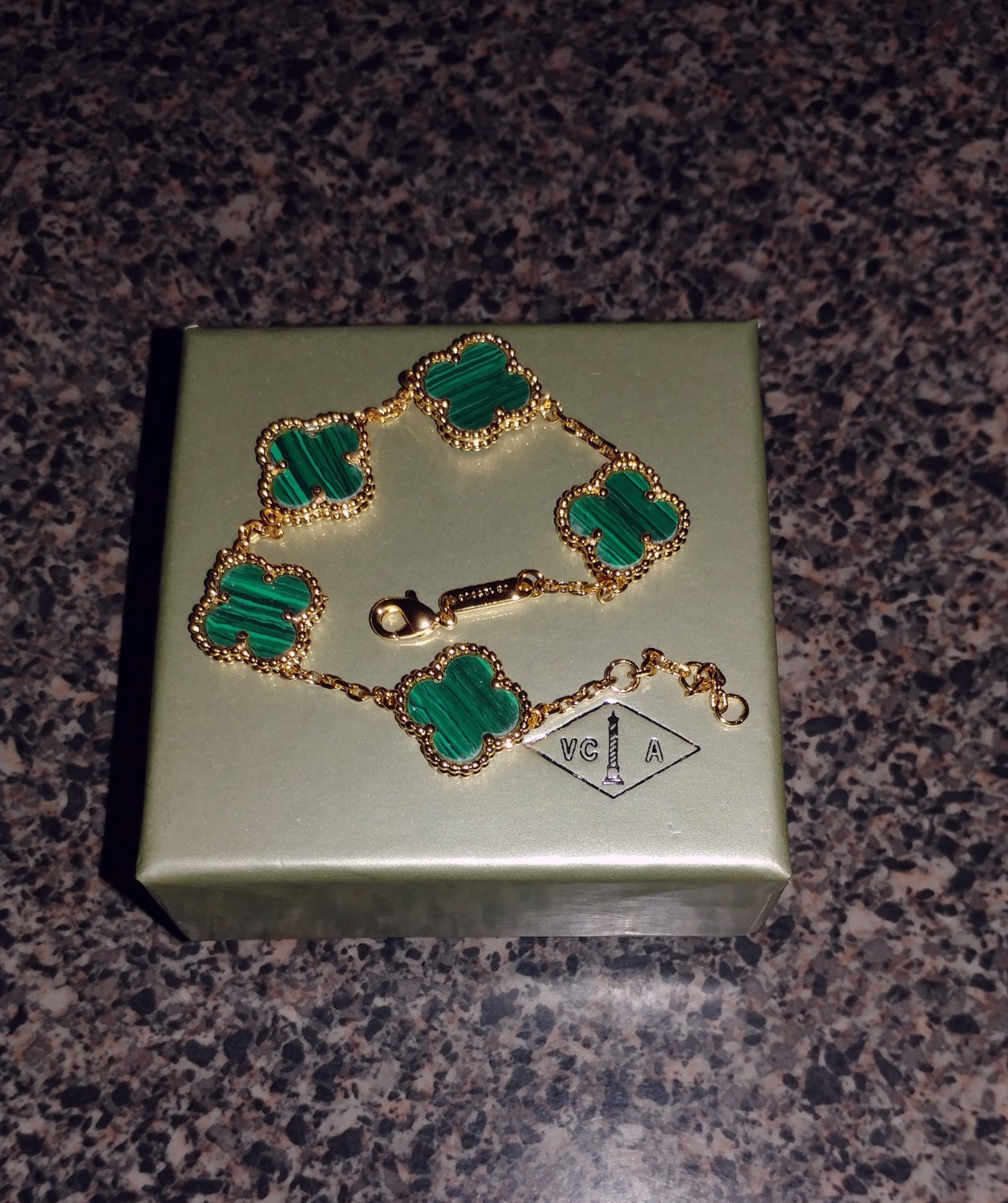 green vca bracelet