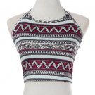 Red Zig-Zag Crop Top