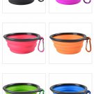 Food bowl for pet dog cat silca gel with buckle