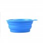 Food bowl for pet dog cat silca gel with buckle
