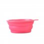 Food bowl for pet dog cat silca gel with buckle