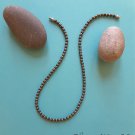 Minimalist Garnet and Stainless Steel Necklace. Genuine garnet. January Birthstone.