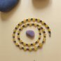 Yellow Jade Necklace. 6mm 8mm 10mm Round Beads. Genuine Natural Jade Stones.
