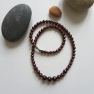 Graduated Garnet Necklace. Genuine Garnet Stones. January Birthstone Necklace.