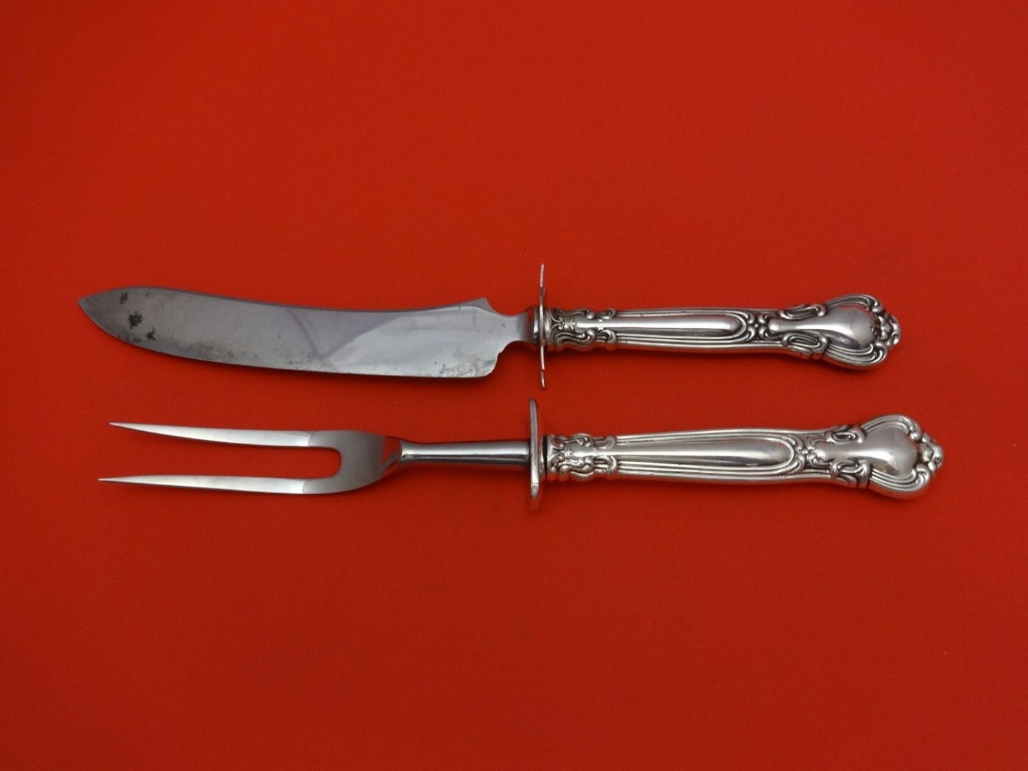 Chantilly by Gorham Sterling Silver Steak Carving Set 2pc HHWS (Knife 9