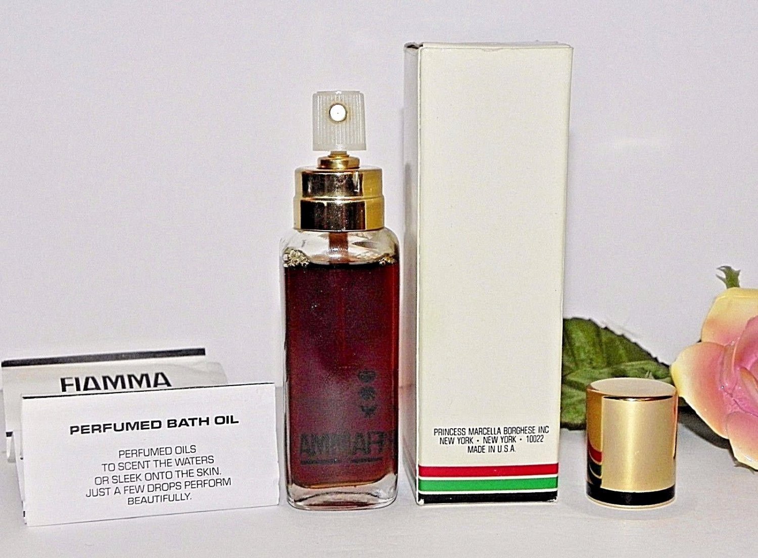 NOS Fiamma 1 oz Perfume Body Bath Oil Spray Princess Marcella