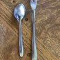 WMF Cromargan Germany CONTINENTAL Small Cold Meat Fork & 5 O'Clock Spoon Satin
