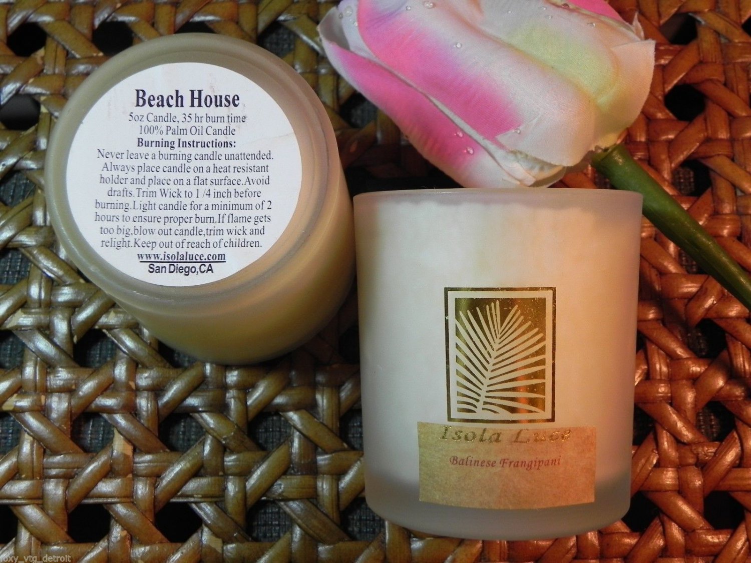 LUXURY ISOLA LUCE Designer CANDLE *YOU CHOOSE FRAGRANCE* 5 oz each 100