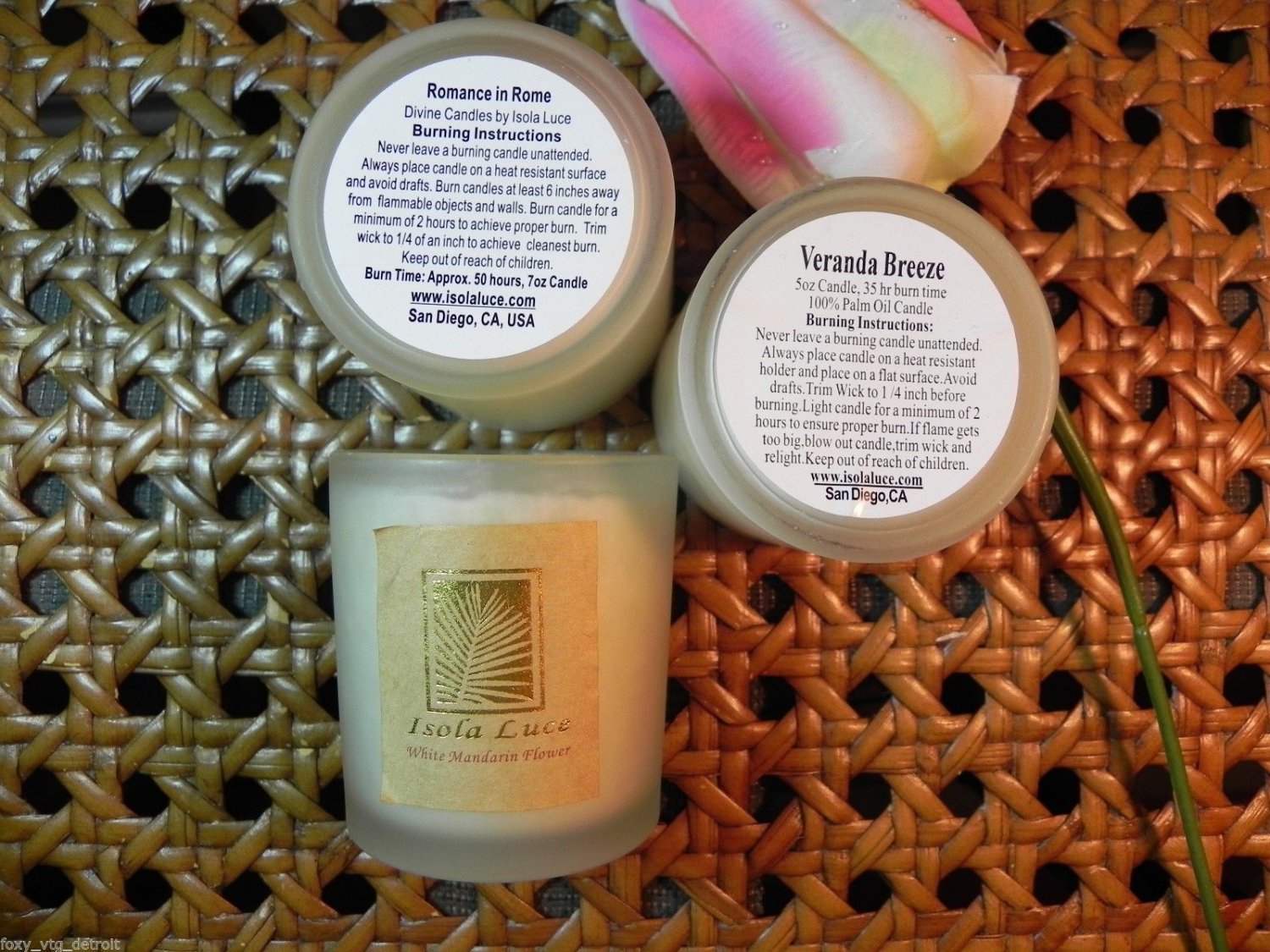 LUXURY ISOLA LUCE Designer CANDLE *YOU CHOOSE FRAGRANCE* 5 oz each 100