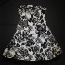 Snap Womens Black & White Floral Halter Dress Size 3