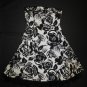 Snap Womens Black & White Floral Halter Dress Size 3
