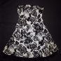 Snap Womens Black & White Floral Halter Dress Size 3