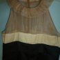 Twenty One Womens Black and Beige Lace Cocktail Dress Size Small