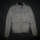 H&M Divided Womens Gray Spring Fall Bomber Jacket Size 2