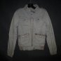 H&M Divided Womens Gray Spring Fall Bomber Jacket Size 2