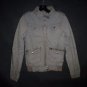 H&M Divided Womens Gray Spring Fall Bomber Jacket Size 2