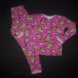 Despicable Me Minion's Girls Pink Thermal Long Sleeve Cotton Pajamas Set Size 8