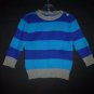NWT The Children's Place Baby Boy Blue Striped Sweater 12-18 Months