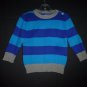 NWT The Children's Place Baby Boy Blue Striped Sweater 12-18 Months