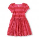 NWT The Children's Place Girl Pink Short Sleeve Lace Skater Dress 5/6 Easter