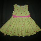 Toffee Apple Girls Sleeveless Green Ladybug Easter Dress 2T