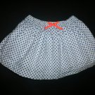 OshKosh Toddler Girl White Blue Polka Dot Skirt Size 2T