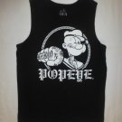 Popeye Men's Black Tank Top Shirt Medium
