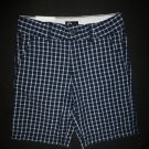 NWT European Cubus Boys Plaid Blue Adjustable Waist Shorts 5
