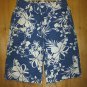 NWT The Children's Place Boys Blue Hawaiian Hibiscus Adjustable Waist Shorts 6
