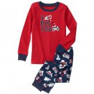 NWT Gymboree Baby Boy Trucks "I Dig You" Long Sleeve Gymmies Pajamas Set 12-18 M