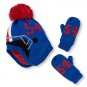NWT The Children's Place Boys Football Helmet Hat Mittens Set 6-12 12-24 M 2T 3T