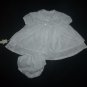 Catimini Baby Girl White Short Sleeve Dress & Bloomers 3 Months Easter