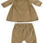 Catimini Baby Girl White Short Sleeve Dress & Bloomers 3 Months Easter