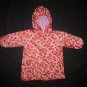 iPlay Girls Pink Polka Dot Hooded Rain Coat Jacket Size 3-4