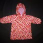 iPlay Girls Pink Polka Dot Hooded Rain Coat Jacket Size 3-4