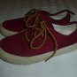 Old Navy Boys Red Lace Up Slip On Shoes Size 12