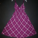 Derek Heart Women's Purple Argyle Diamond Print Sleeveless Dress Size Small