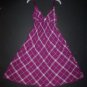 Derek Heart Women's Purple Argyle Diamond Print Sleeveless Dress Size Small