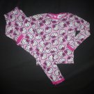 Hello Kitty Girls Pink Thermal Long Sleeve Cotton Pajamas Set Size 10